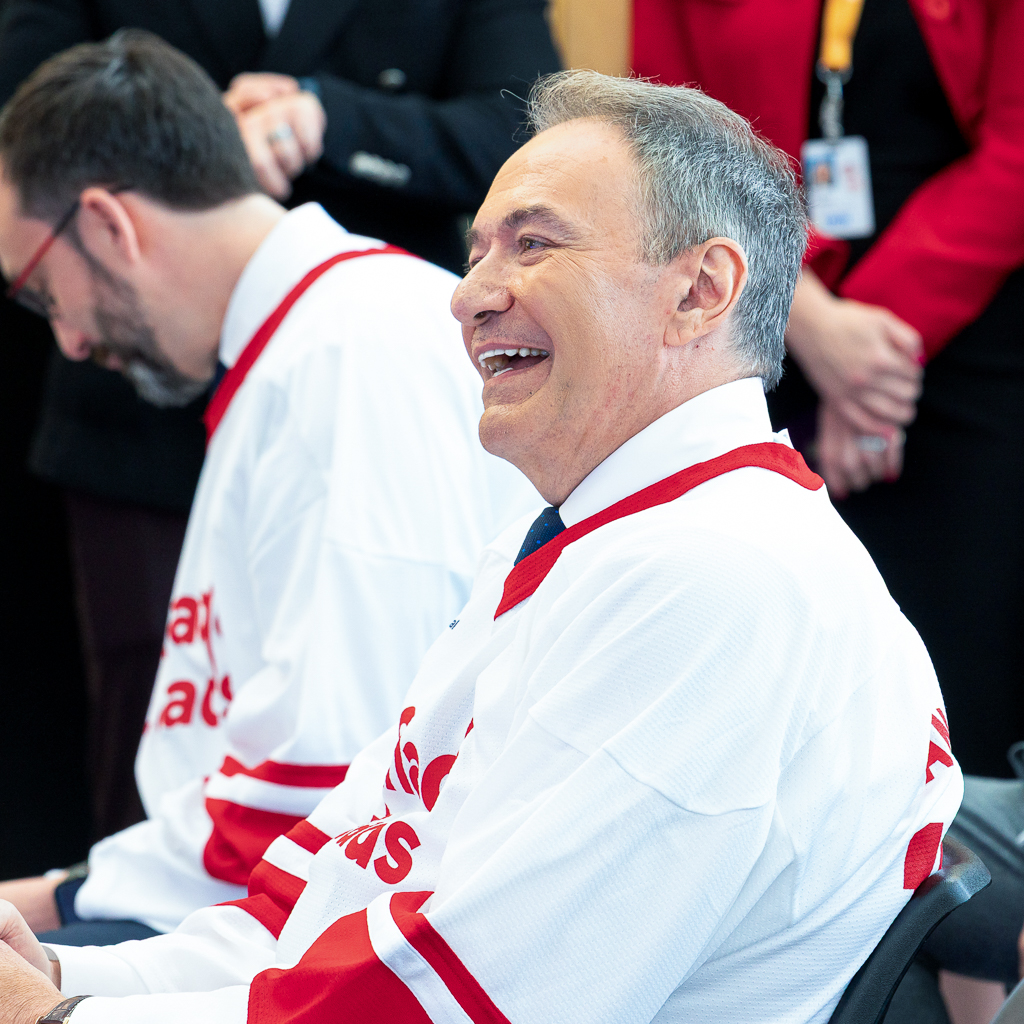 Canada Leads announcement photo with Dr. Keven Smith