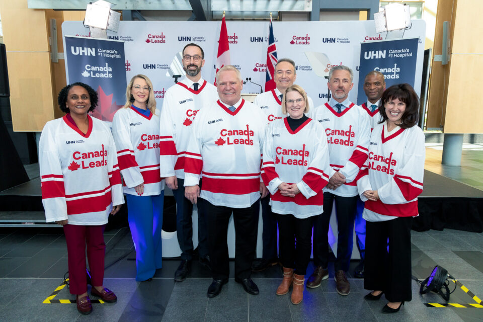 Group of leaders announcing Canada Leads